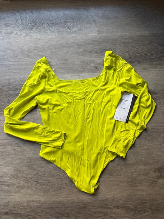 lululemon athletica Tops - LULULEMON Wundermost Ultra-Soft Nulu Square-Neck Long-Sleeve Bodysuit‌‌ Large